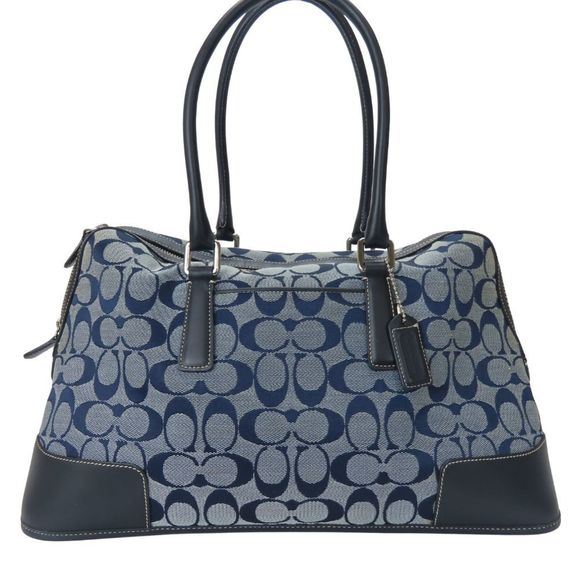 OTHERS Handbags - Coach handbag 6046 signature canvas leather navy blue women's COACH